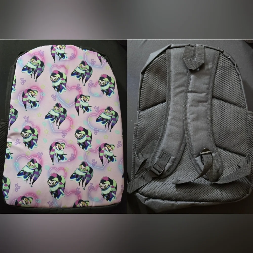 Hazbin Hotel Helluvaboss Bookbag! Fizzarolli Angel Dust Alastor Blitz New‎